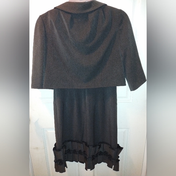 NWT 2 PC AYSHA SAEED GRAY STACY DRESS & MATCHING FERN JACKET SZ 2 - Picture 2 of 12